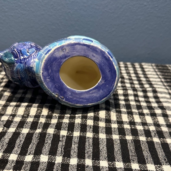 Blue Ceramic Rooster Figurine - Picture 7 of 7